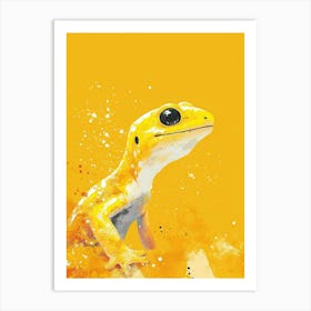 Yellow Salamander 2 Art Print