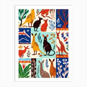 Australian Animals Art Print