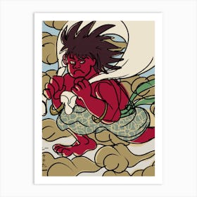 Wind God Fujin Bros The Eldest Art Print