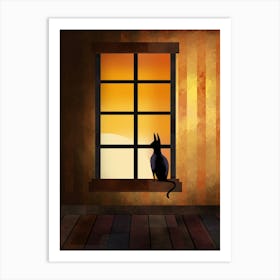 Watching the Sunset Art Print