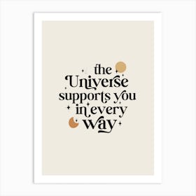 The Universe Supports You Light Art Print
