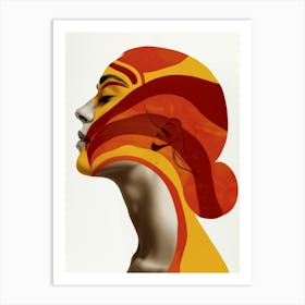 Abstract Of A Woman'S Face 15 Art Print