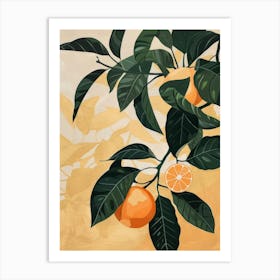 Oranges On A Tree 6 Art Print