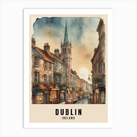 Dublin City Ireland Travel Poster (27) Art Print