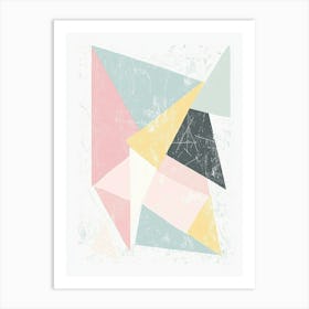 Abstract Triangles Canvas Print 2 Art Print