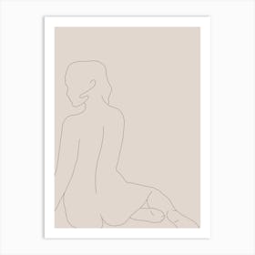 Female Figure 2 Line Art Print