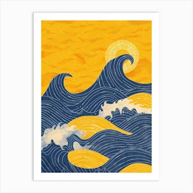 Waves In The Sky 1 Art Print