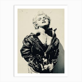 Madonna Music Singer Vintage Art Print