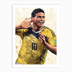 James Rodriguez Columbia 1 Art Print