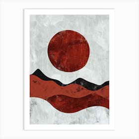 Hobart Symmetry Minimalist Bauhaus Art Print