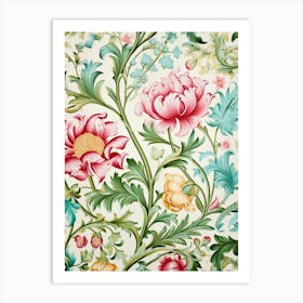 Floral Wallpaper 53 Art Print