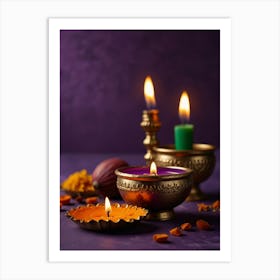 Diwali Celebration Art Print