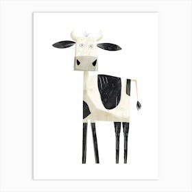 Quirky Cow illustration Art Print