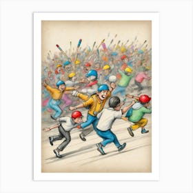 Football Game Art Print