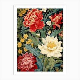 Peonies And Roses Art Print