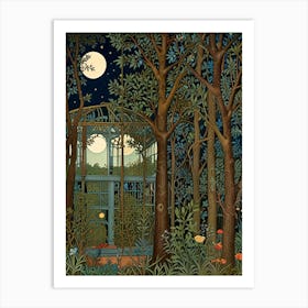 William Morris Night In The Garden Art Print