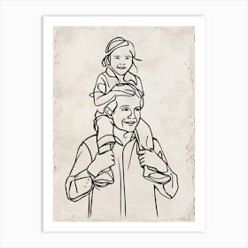 Father And Daughter Art Print