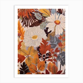Fall Botanicals Queen Annes Lace 2 Art Print