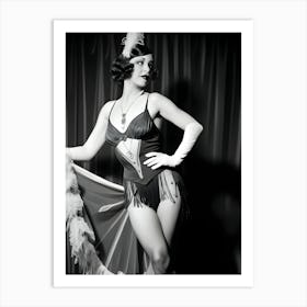 1920's Burlesque Dancer ~Reimagined 97 Art Print