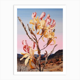 Kangaroo Paw 4 Flower Painting Art Print