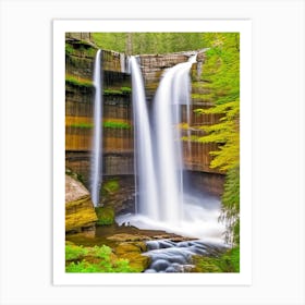 Sutherland Falls, United States Majestic, Beautiful & Classic (2) Art Print