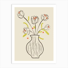 Tulips In A Vase 1 Poster