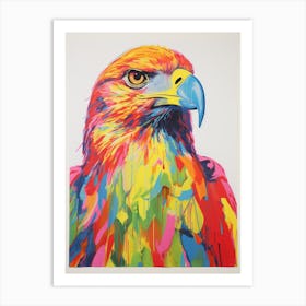 Colourful Bird Painting Hawk 1 Art Print