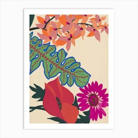 Tropical Flowers 2 Art Print