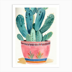 Cactus In A Pot 1 Art Print