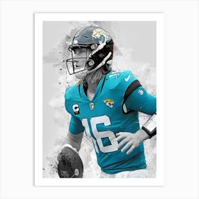 Trevor Lawrence Jacksonville Jaguars Art Print