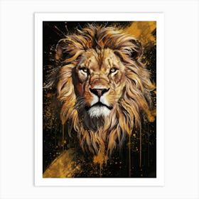 Lion Head 1 Art Print