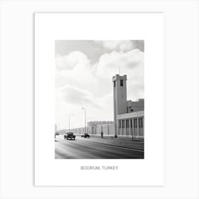Poster Of Casablanca, Morocco, Photography In Black And White 4 Art Print