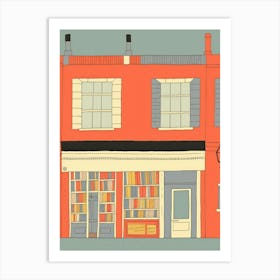 Manchester The Book Nook Pastel Colours 3 Art Print