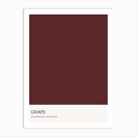 Grape Colour Block Poster Art Print
