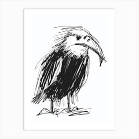 B&W Eagle Art Print