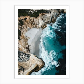 Cliffs And Beach Art Print