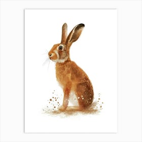 Belgian Hare Nursery Illustration 2 Art Print
