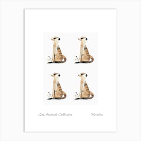 Cute Animals Collection Meerkat 1 Art Print