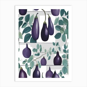Eggplants Art Print