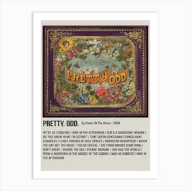 PRETTY. ODD. By Panic! At The Disco. 2008 Poster 2 Art Print