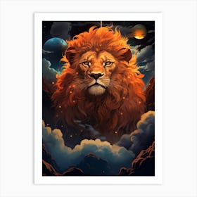 Lion In The Sky Art Print