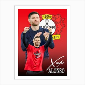 Xabi Alonso Bayer Art Print