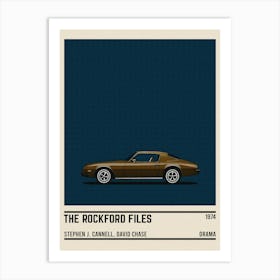 The Rockford Files Tv Series Car Art Print