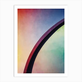 Rainbow St Louis Arch Art Print