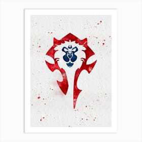 World Of Warcraft Horde Watercolor Art Print