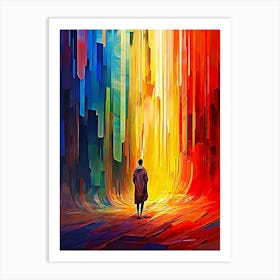 Rainbow Tunnel Art Print