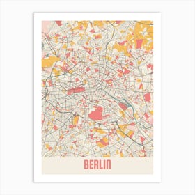 Berlin Map Poster Art Print