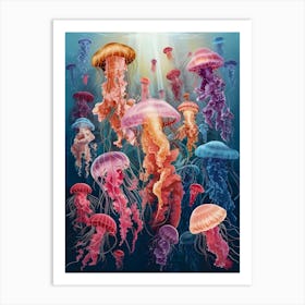 Jellyfish Canvas Art Art Print