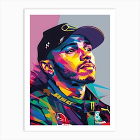 Lewis Hamilton 7 Art Print