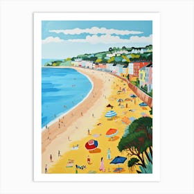 Filey Beach, North Yorkshire, Matisse And Rousseau Style 1 Art Print